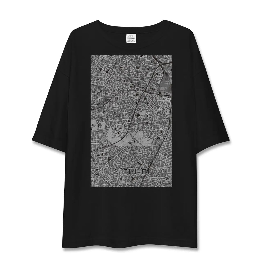【西大井(東京都)】地図柄ビッグシルエットTシャツ