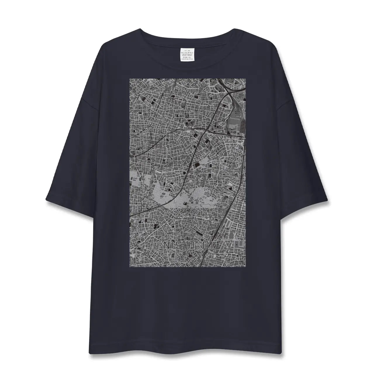 【西大井(東京都)】地図柄ビッグシルエットTシャツ