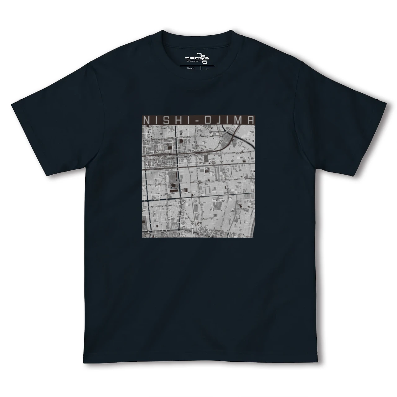 【西大島(東京都)】地図柄ヘビーウェイトTシャツ