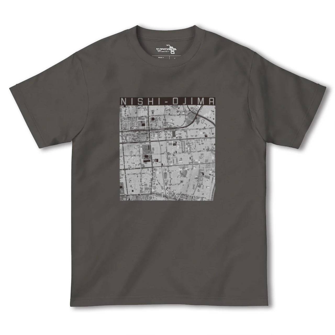 【西大島(東京都)】地図柄ヘビーウェイトTシャツ