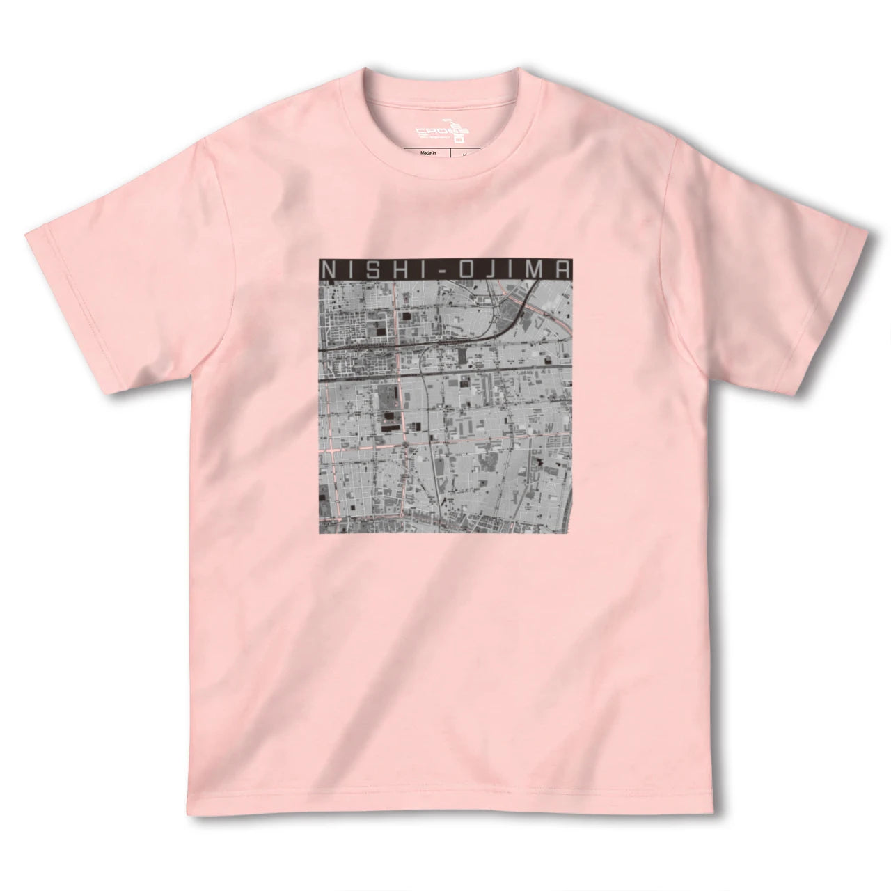 【西大島(東京都)】地図柄ヘビーウェイトTシャツ