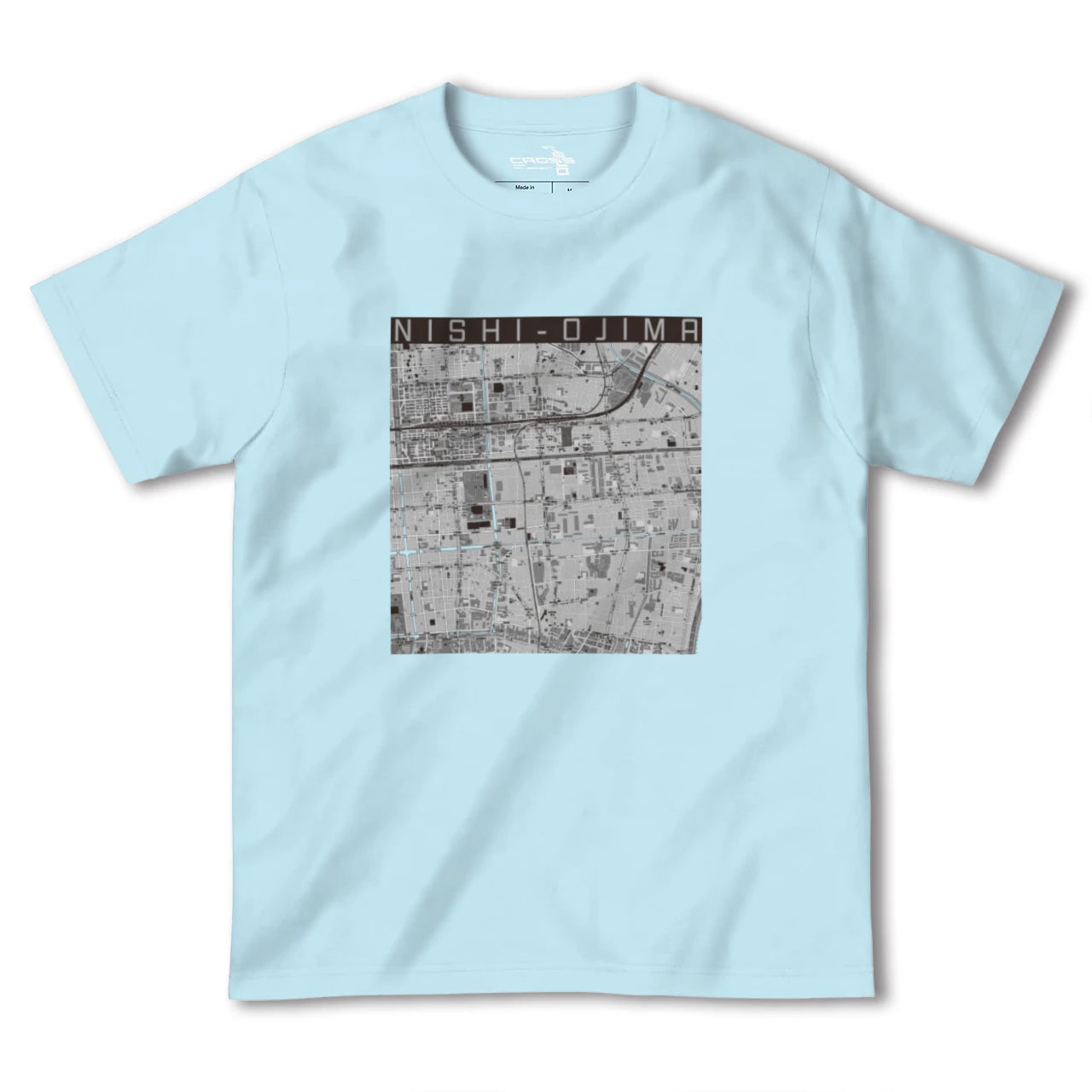 【西大島(東京都)】地図柄ヘビーウェイトTシャツ