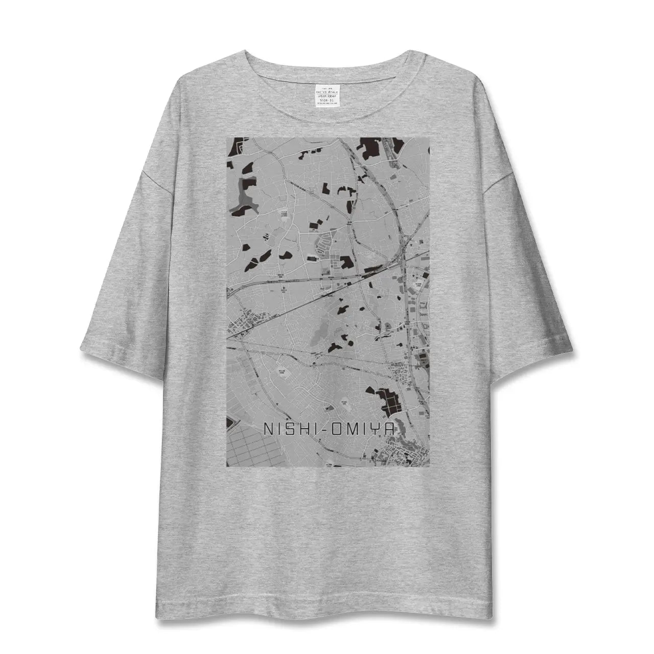 【西大宮(埼玉県)】地図柄ビッグシルエットTシャツ