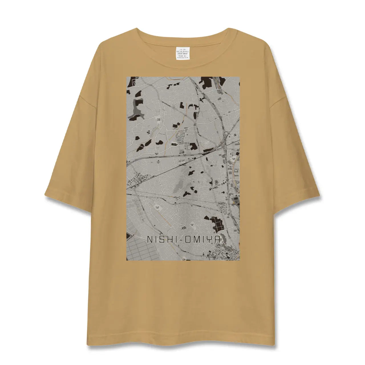 【西大宮(埼玉県)】地図柄ビッグシルエットTシャツ