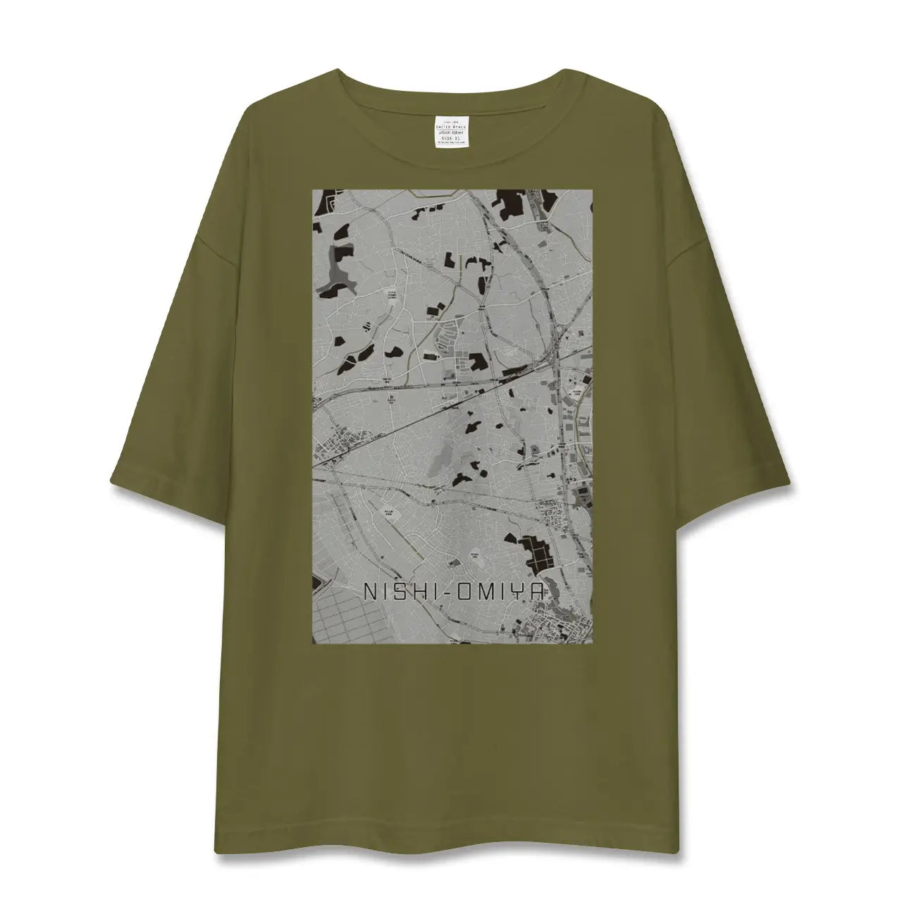 【西大宮(埼玉県)】地図柄ビッグシルエットTシャツ