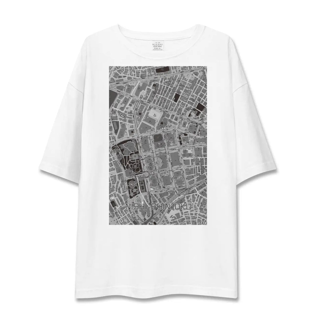 【西新宿(東京都)】地図柄ビッグシルエットTシャツ