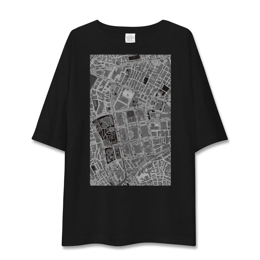【西新宿(東京都)】地図柄ビッグシルエットTシャツ