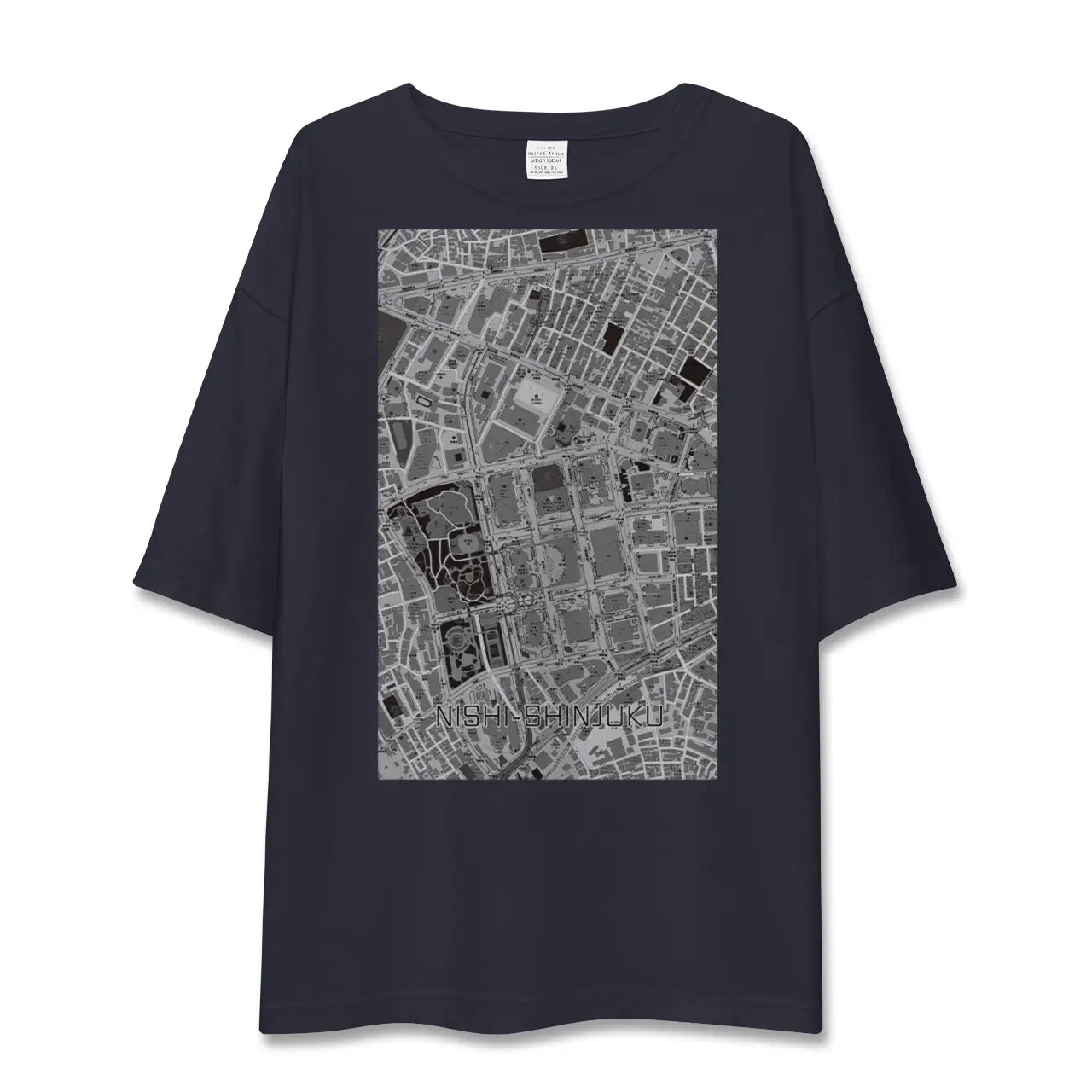 【西新宿(東京都)】地図柄ビッグシルエットTシャツ