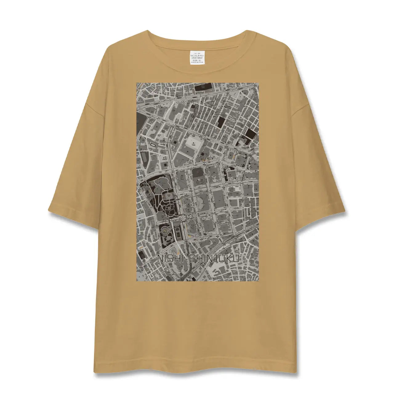 【西新宿(東京都)】地図柄ビッグシルエットTシャツ