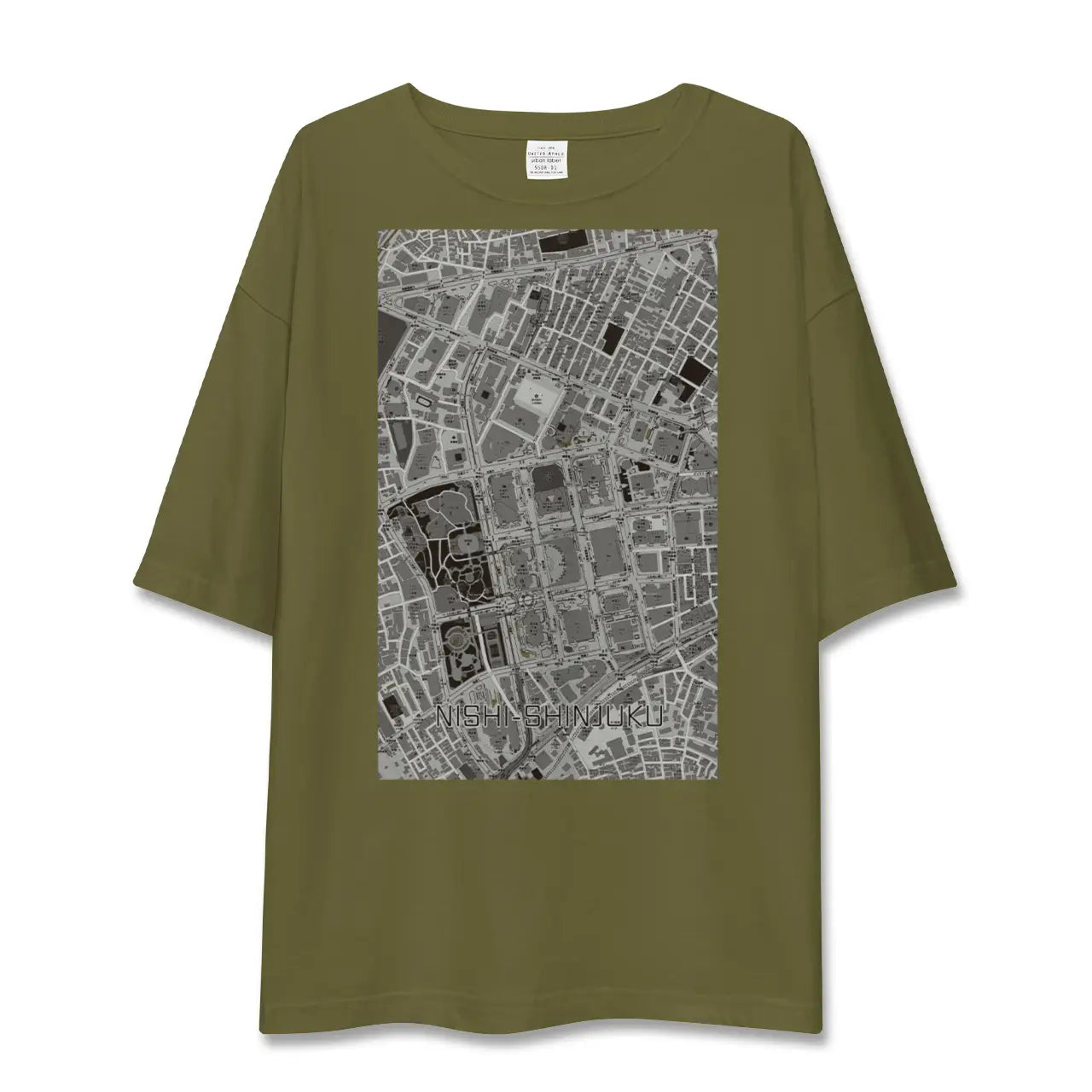 【西新宿(東京都)】地図柄ビッグシルエットTシャツ