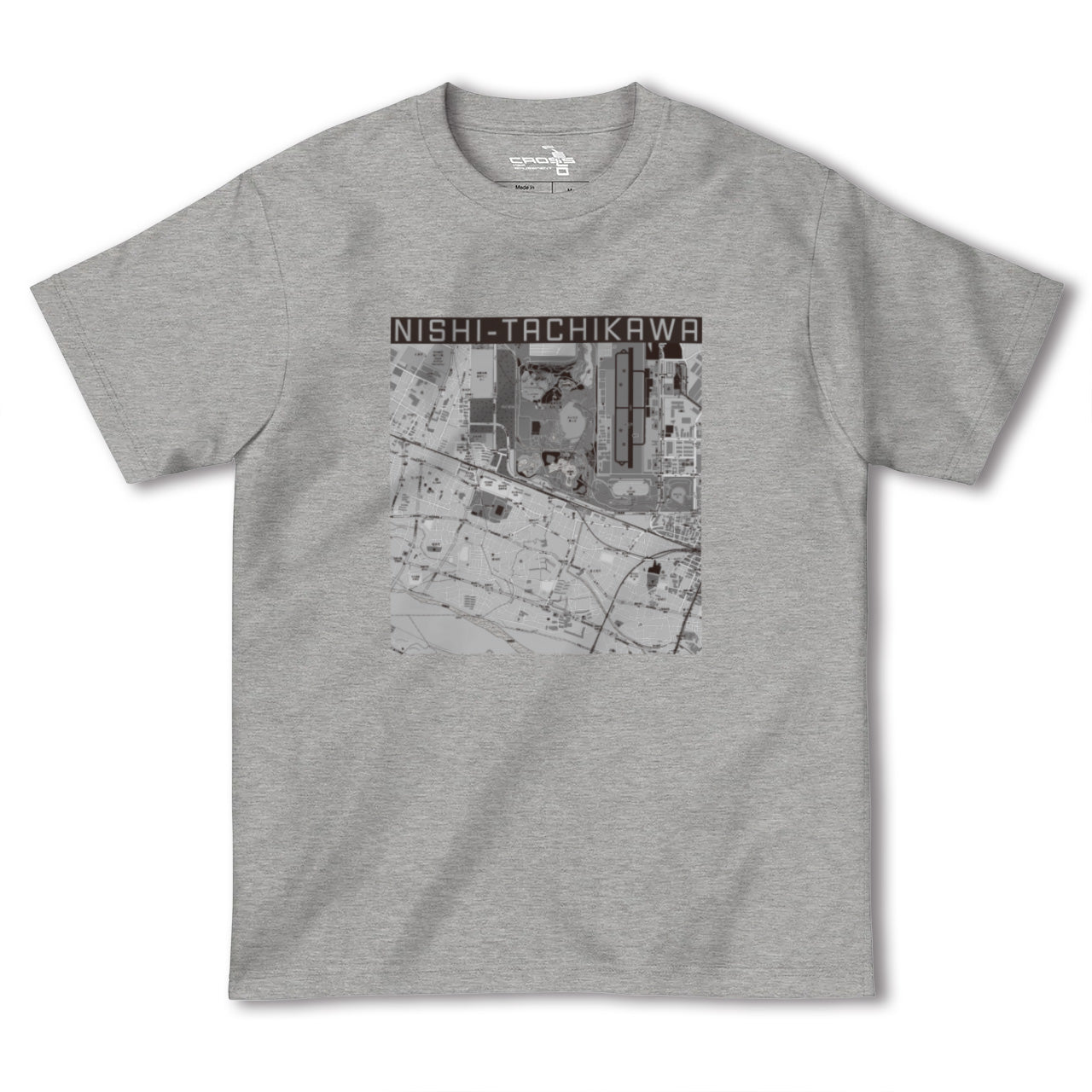 【西立川(東京都)】地図柄ヘビーウェイトTシャツ