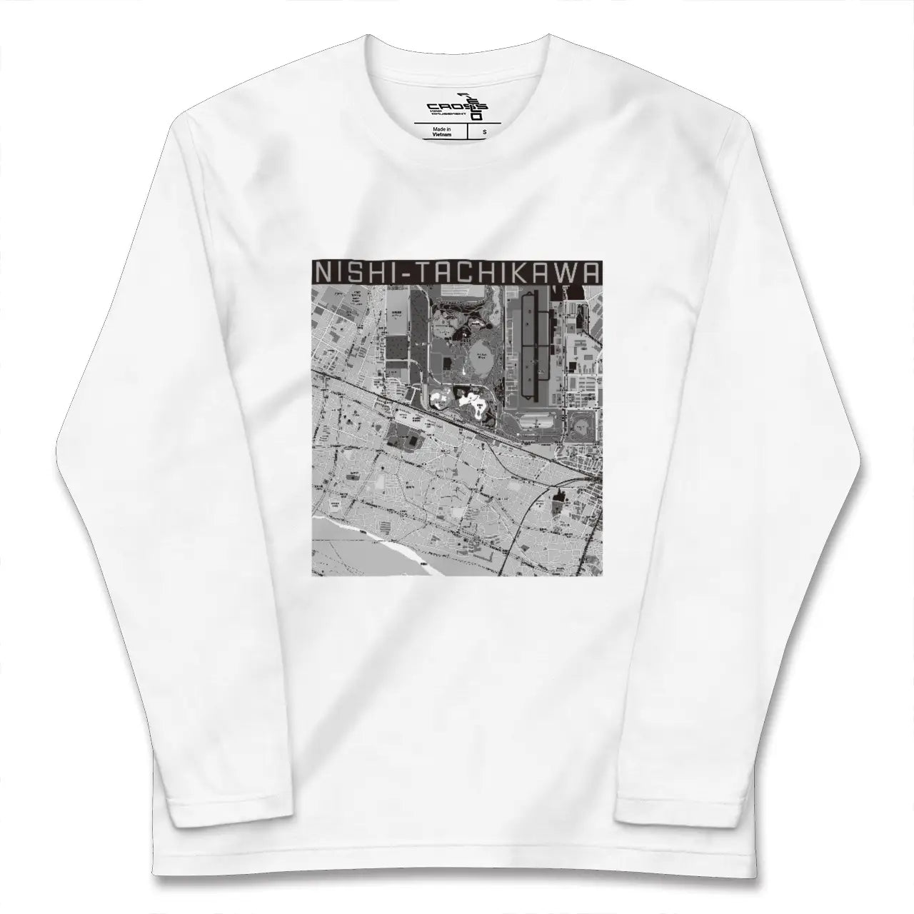 【西立川(東京都)】地図柄ロングスリーブTシャツ