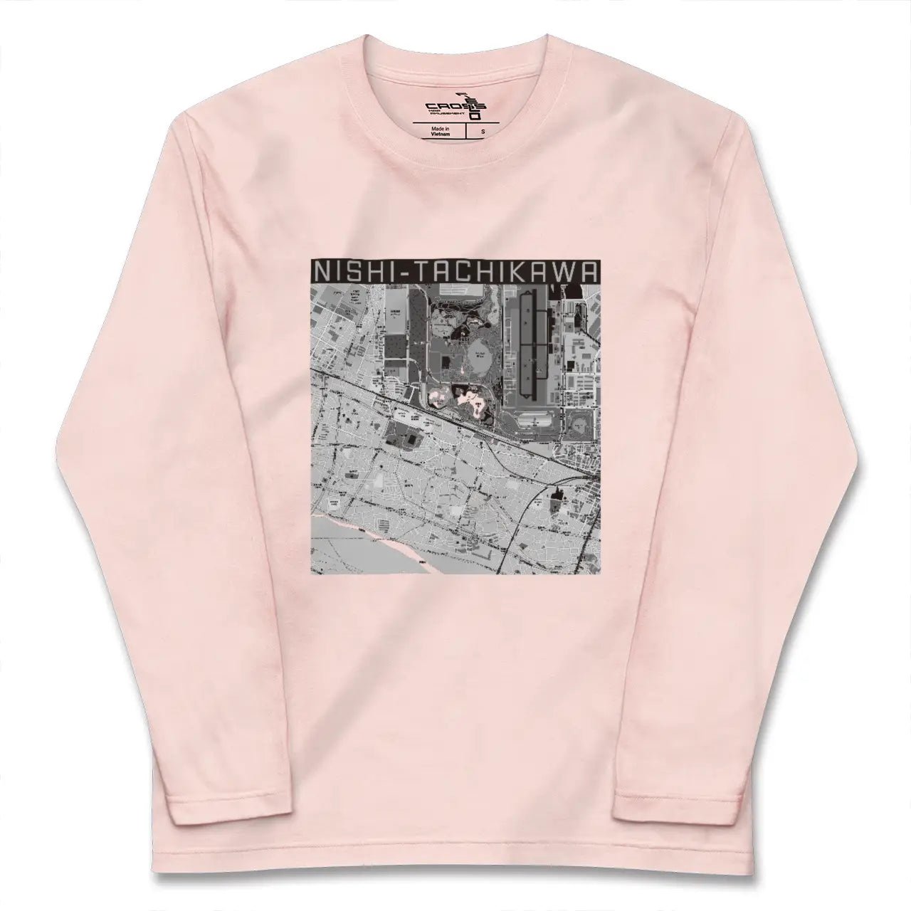 【西立川(東京都)】地図柄ロングスリーブTシャツ