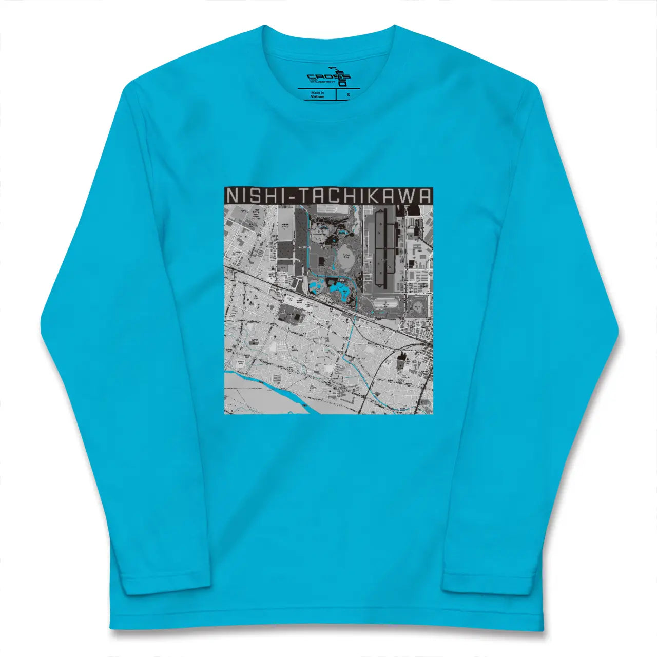 【西立川(東京都)】地図柄ロングスリーブTシャツ