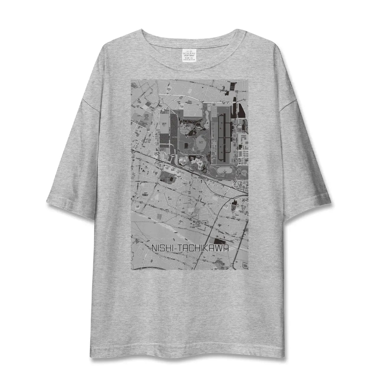 【西立川(東京都)】地図柄ビッグシルエットTシャツ
