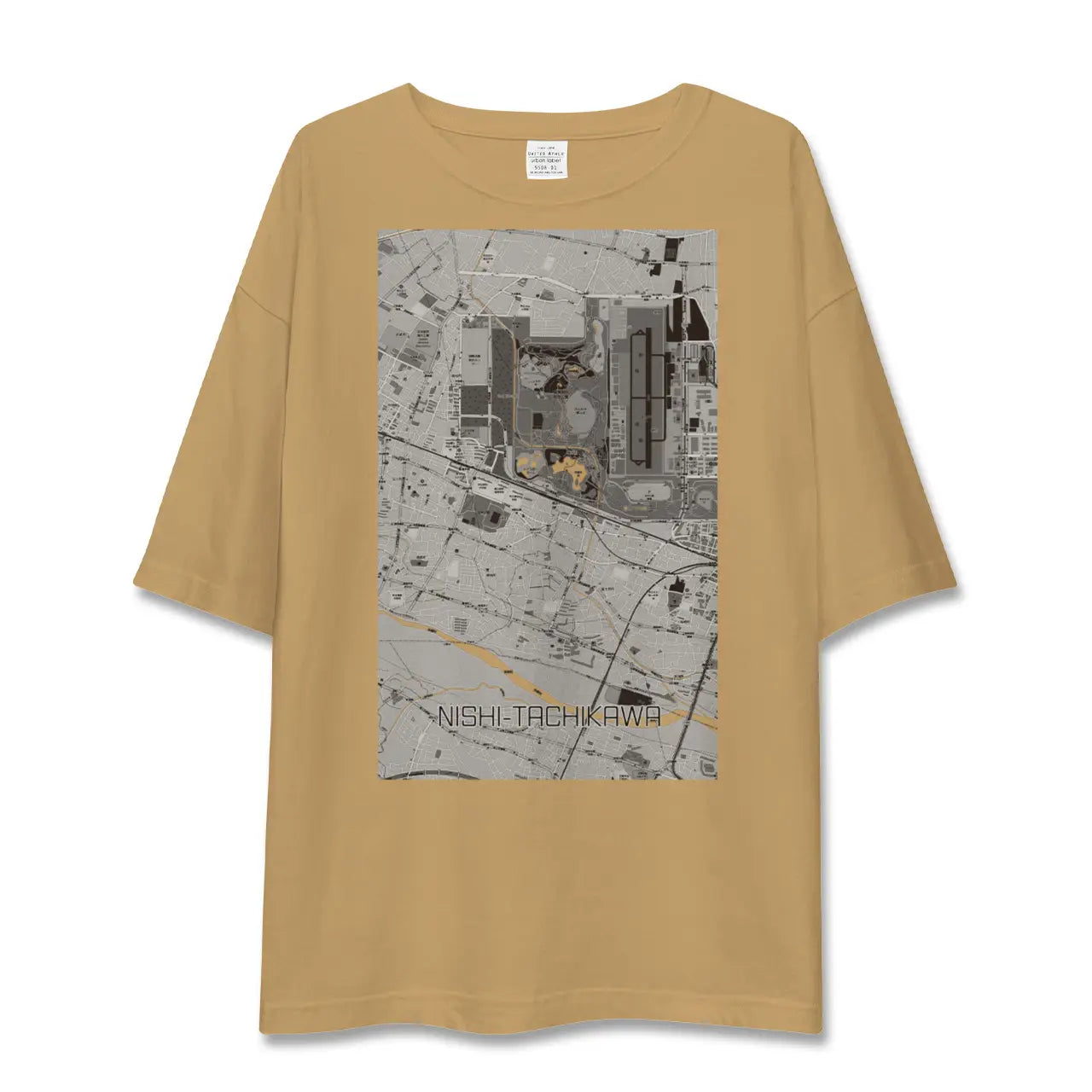 【西立川(東京都)】地図柄ビッグシルエットTシャツ