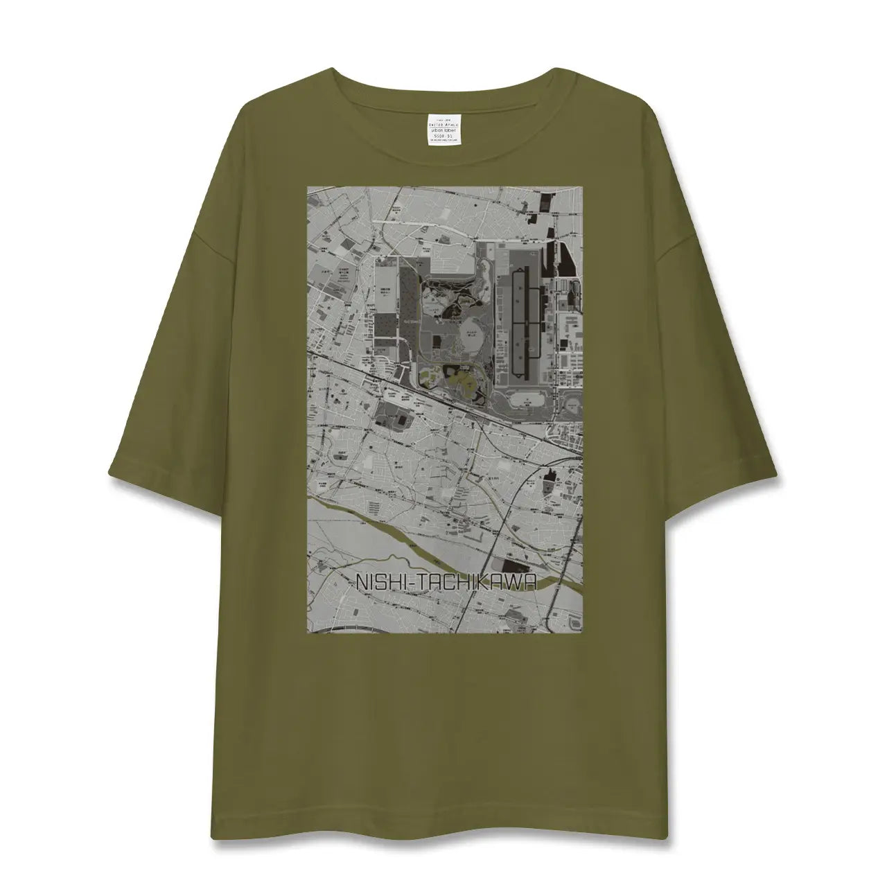【西立川(東京都)】地図柄ビッグシルエットTシャツ