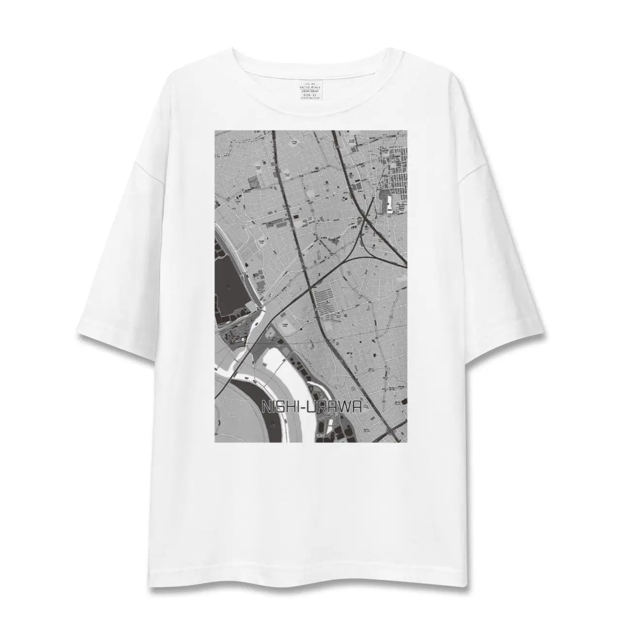 【西浦和(埼玉県)】地図柄ビッグシルエットTシャツ