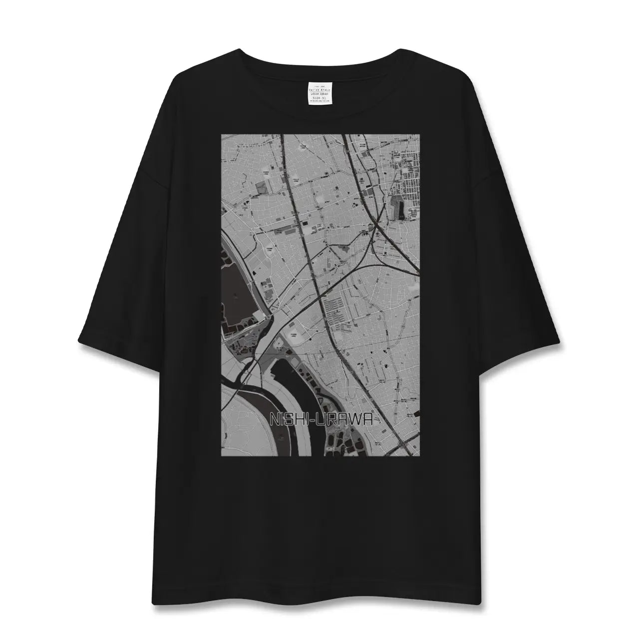 【西浦和(埼玉県)】地図柄ビッグシルエットTシャツ