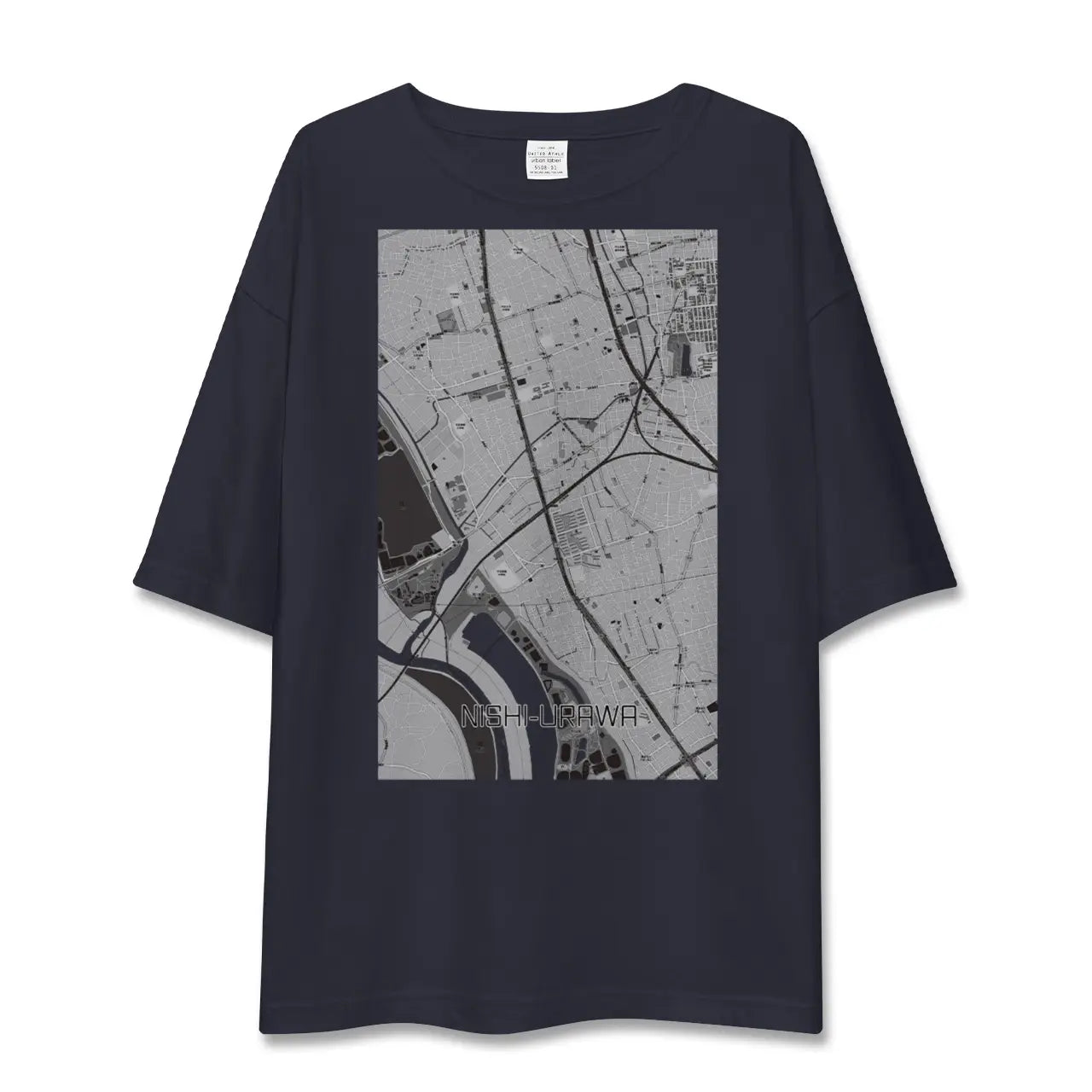 【西浦和(埼玉県)】地図柄ビッグシルエットTシャツ