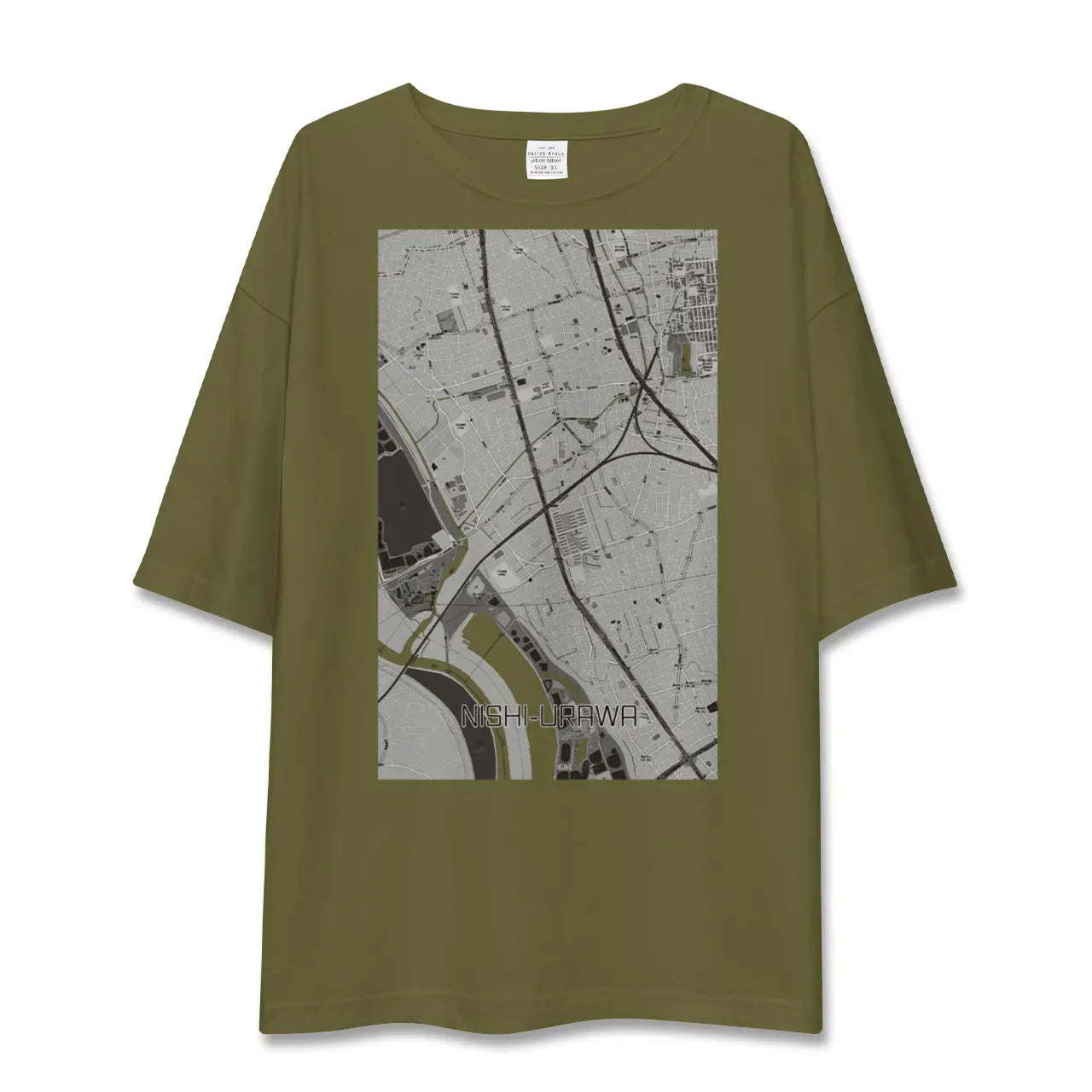 【西浦和(埼玉県)】地図柄ビッグシルエットTシャツ