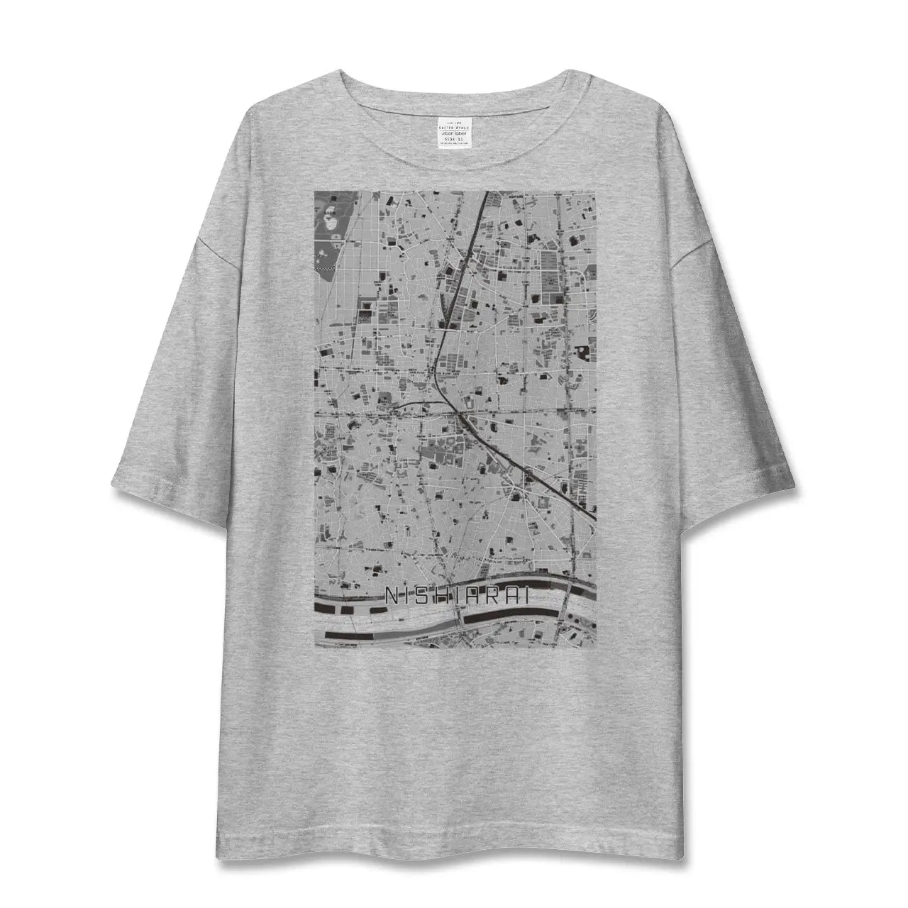 【西新井(東京都)】地図柄ビッグシルエットTシャツ