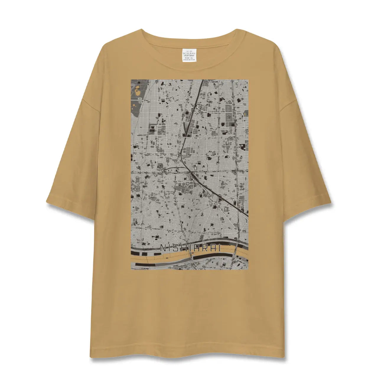 【西新井(東京都)】地図柄ビッグシルエットTシャツ
