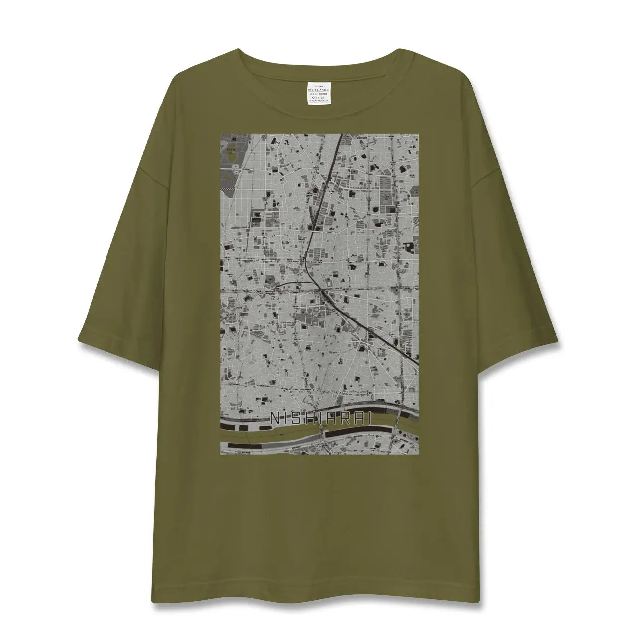 【西新井(東京都)】地図柄ビッグシルエットTシャツ