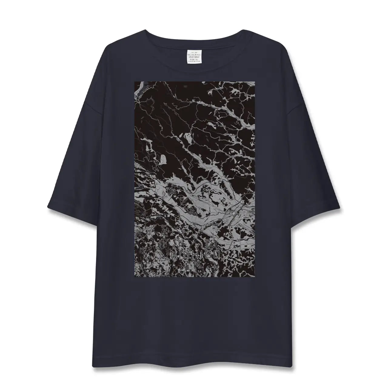 【西郷(福島県)】地図柄ビッグシルエットTシャツ