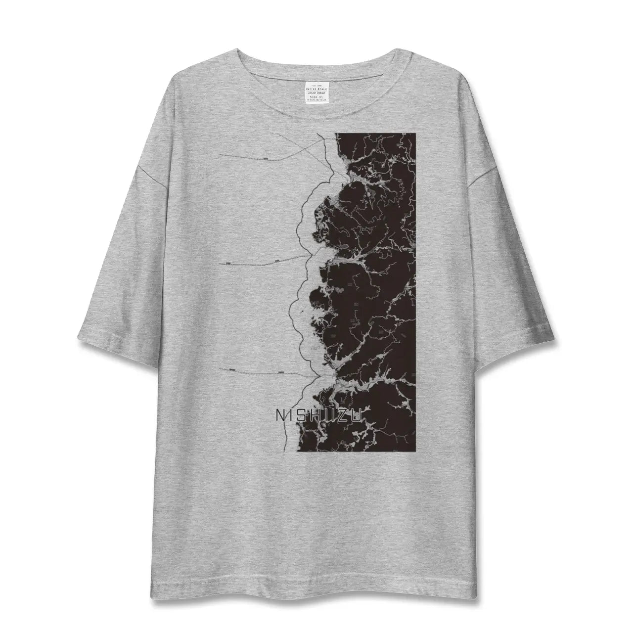 【西伊豆2(静岡県)】地図柄ビッグシルエットTシャツ