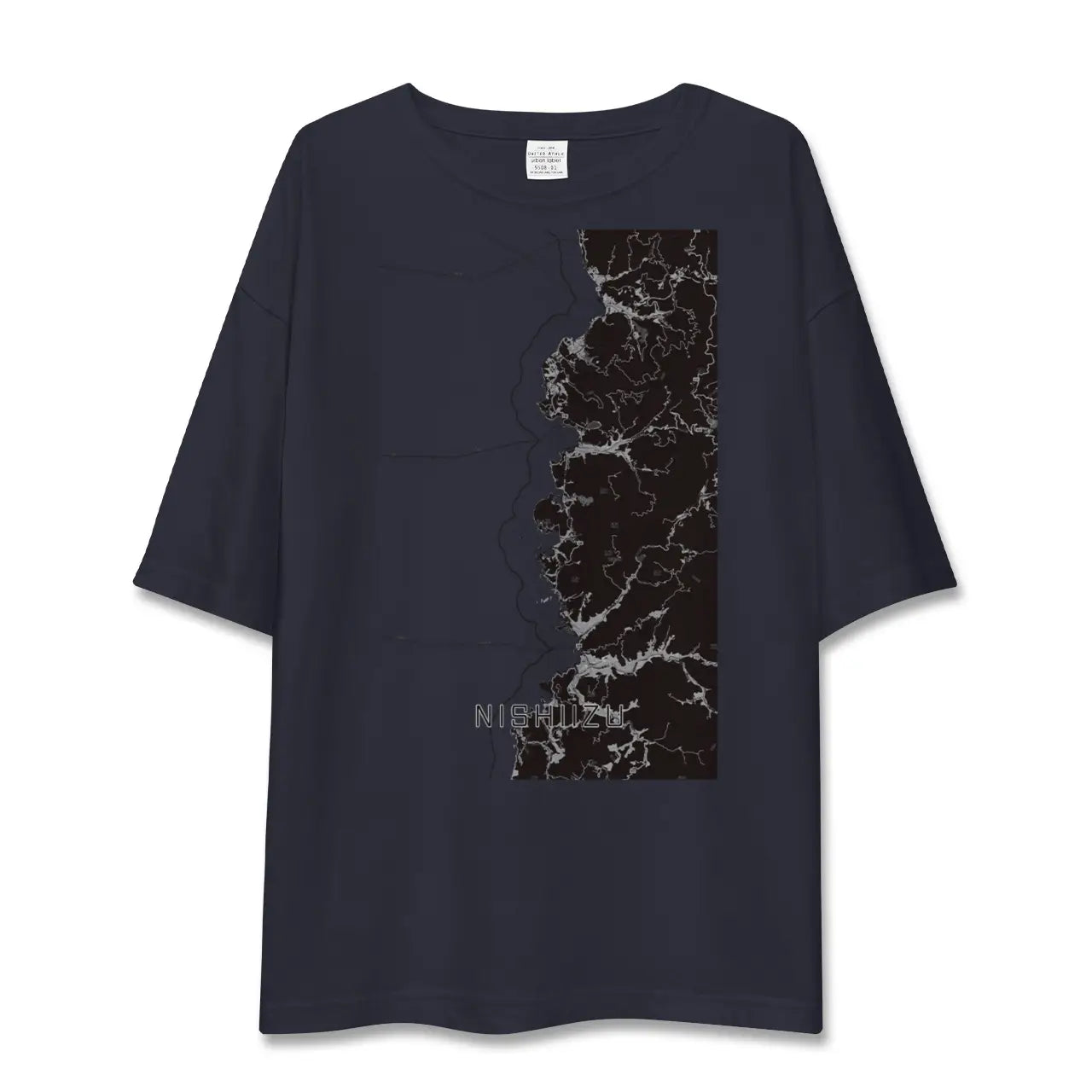 【西伊豆2(静岡県)】地図柄ビッグシルエットTシャツ
