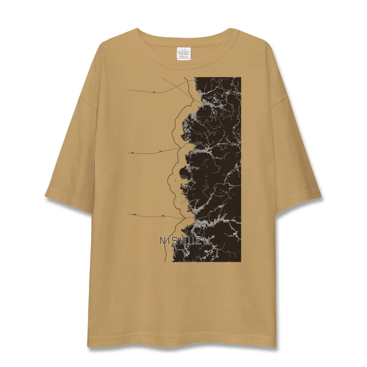 【西伊豆2(静岡県)】地図柄ビッグシルエットTシャツ