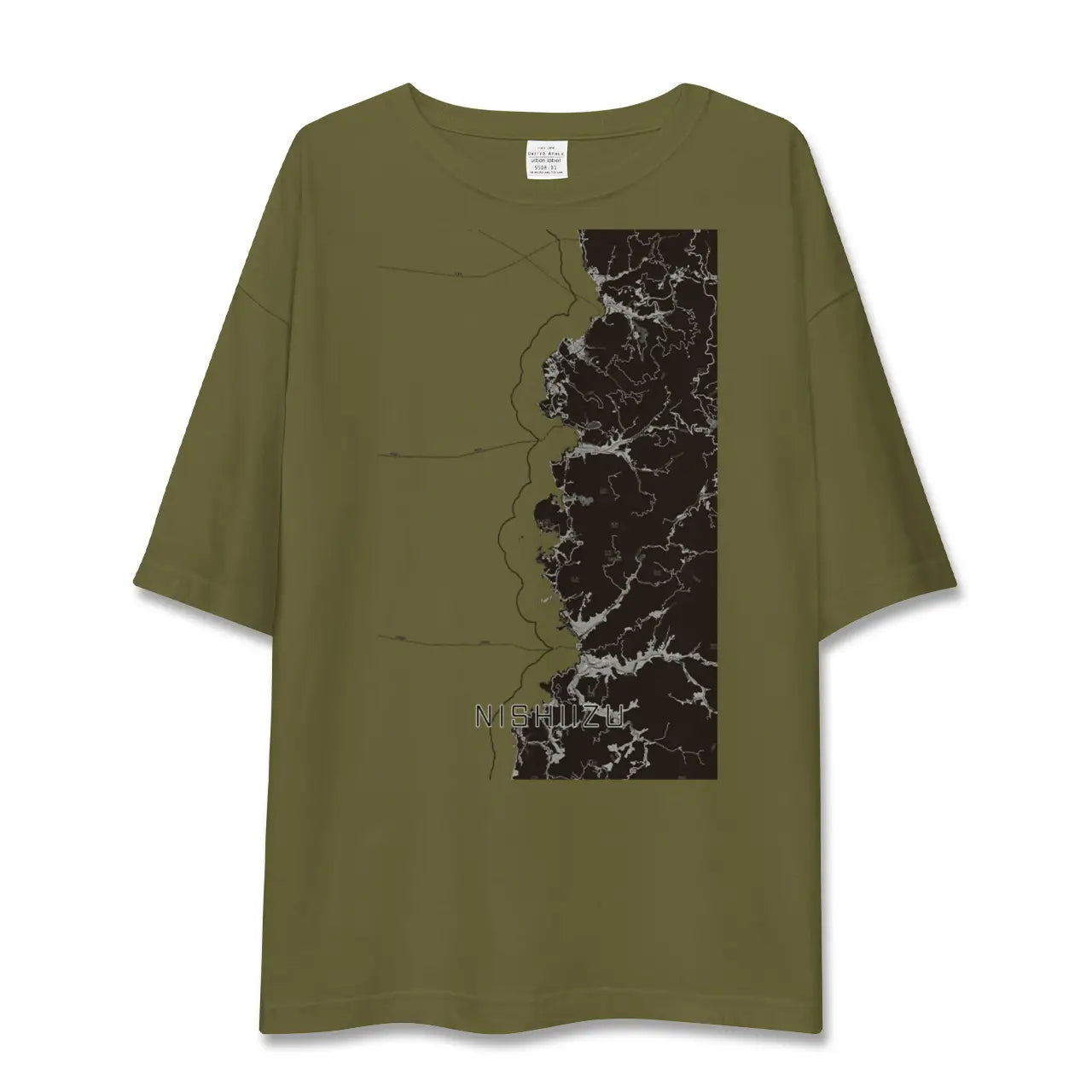 【西伊豆2(静岡県)】地図柄ビッグシルエットTシャツ