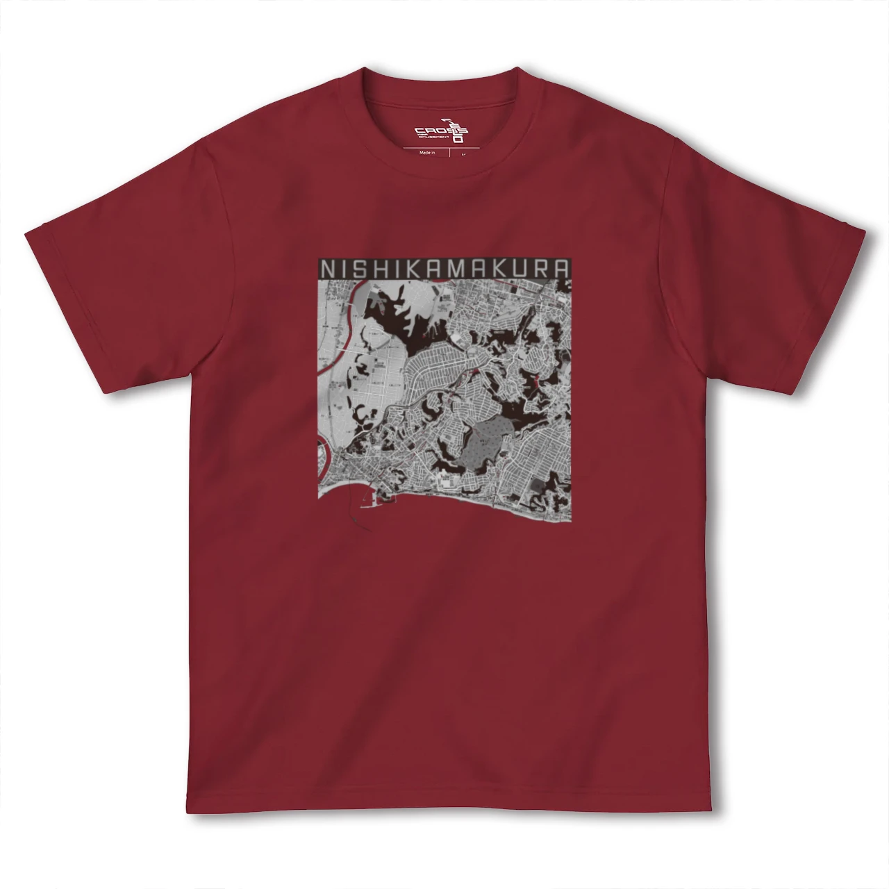 【西鎌倉(神奈川県)】地図柄ヘビーウェイトTシャツ