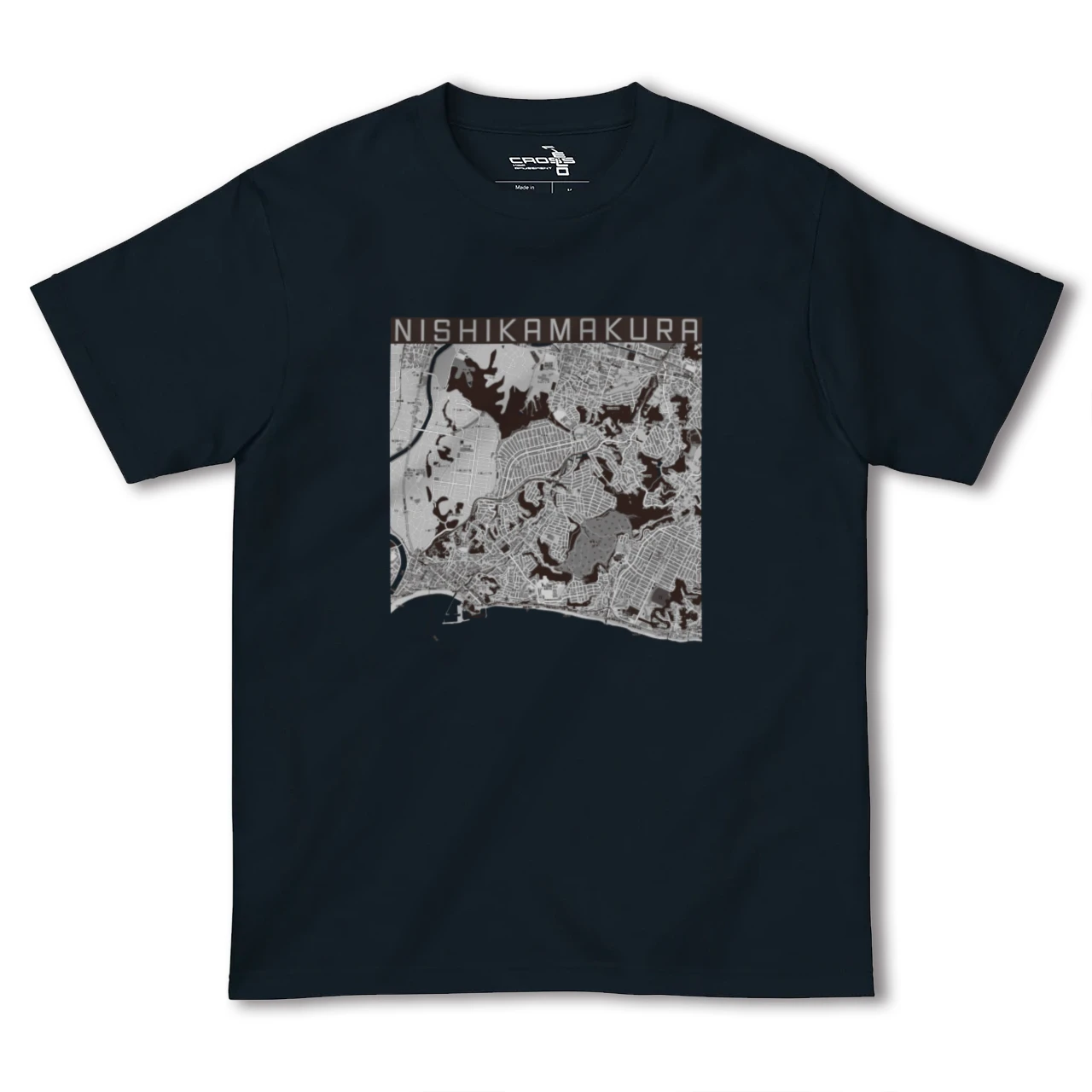 【西鎌倉(神奈川県)】地図柄ヘビーウェイトTシャツ