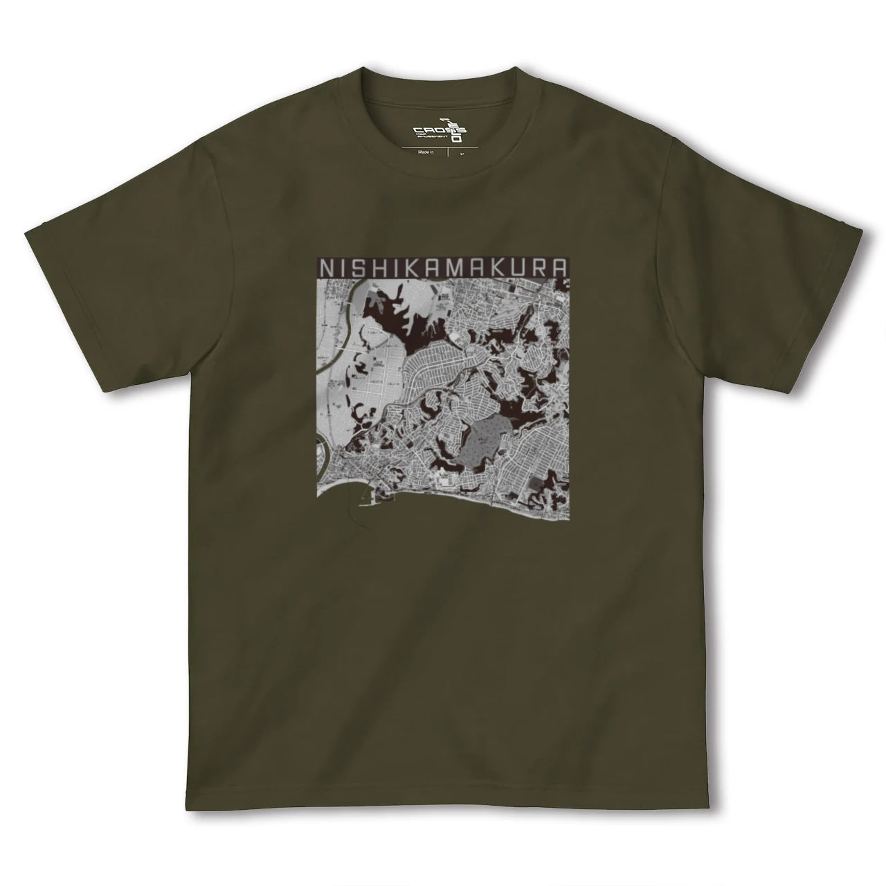 【西鎌倉(神奈川県)】地図柄ヘビーウェイトTシャツ