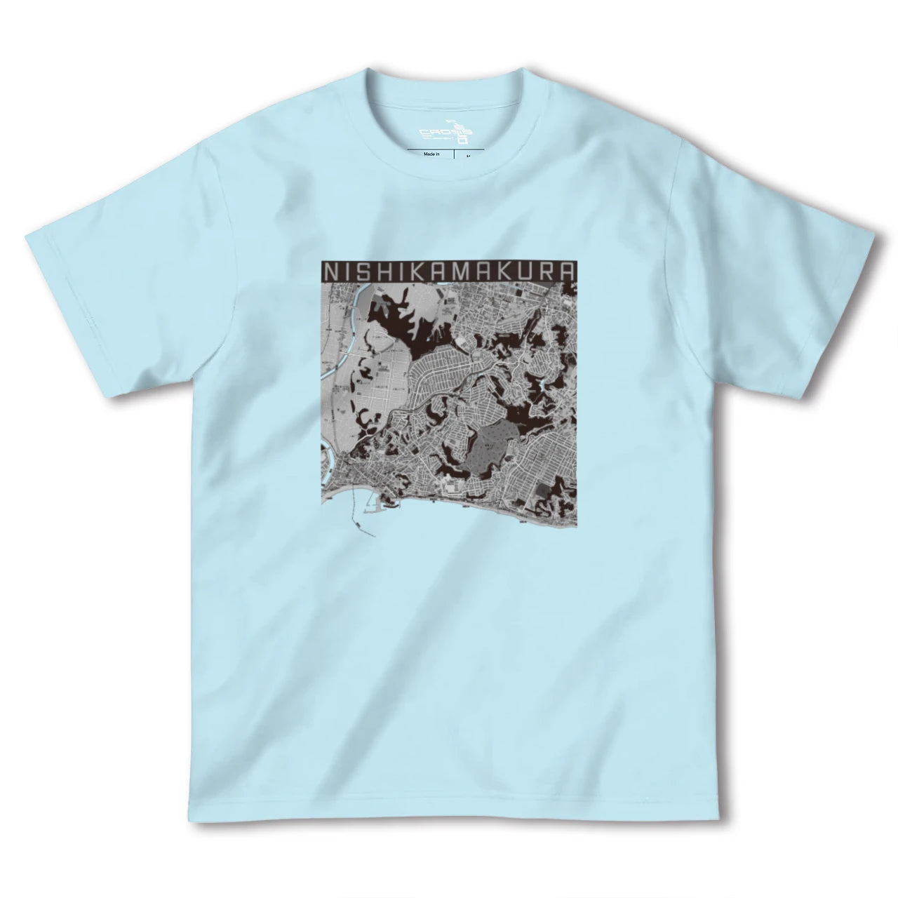 【西鎌倉(神奈川県)】地図柄ヘビーウェイトTシャツ