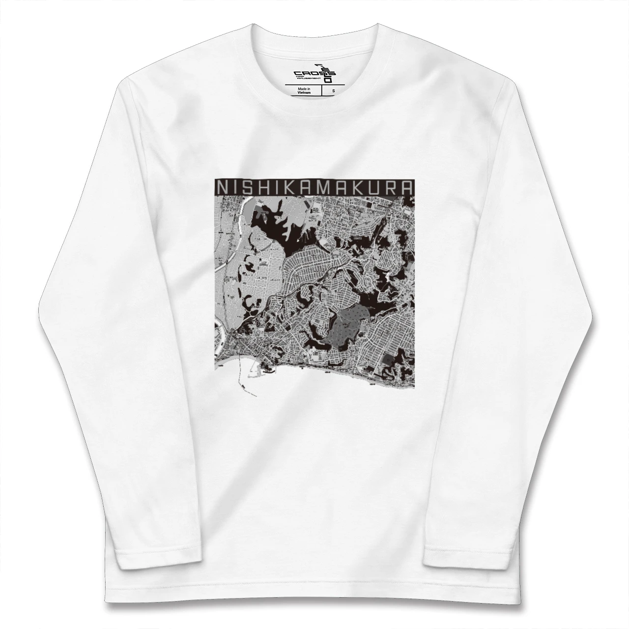 【西鎌倉(神奈川県)】地図柄ロングスリーブTシャツ