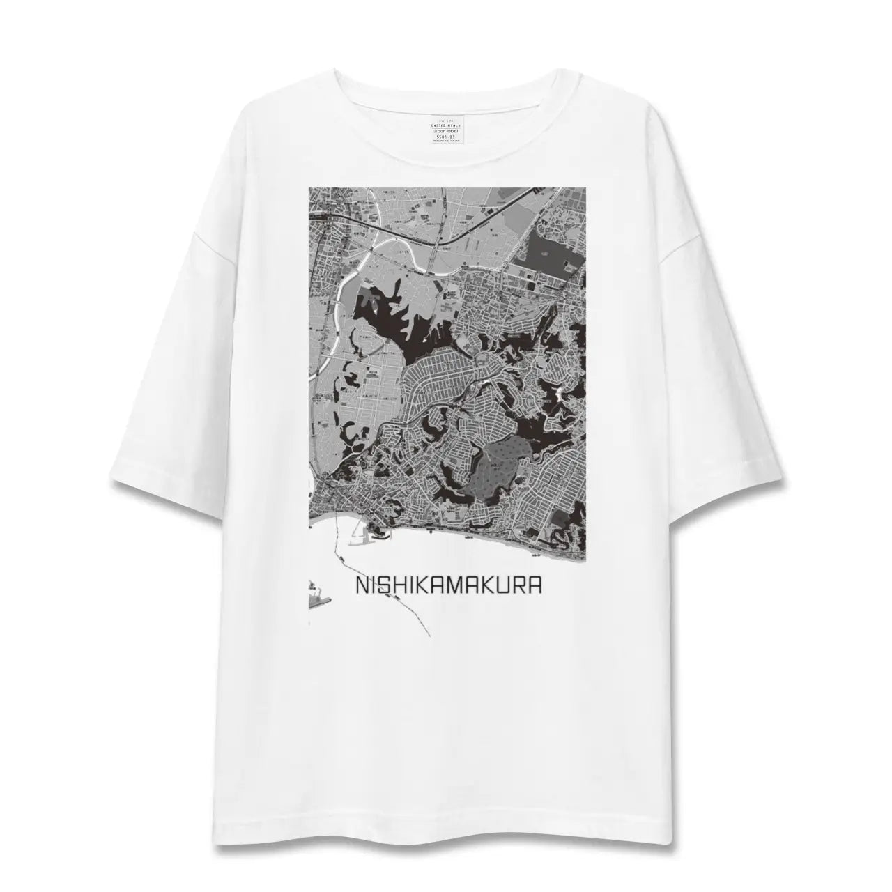 【西鎌倉(神奈川県)】地図柄ビッグシルエットTシャツ
