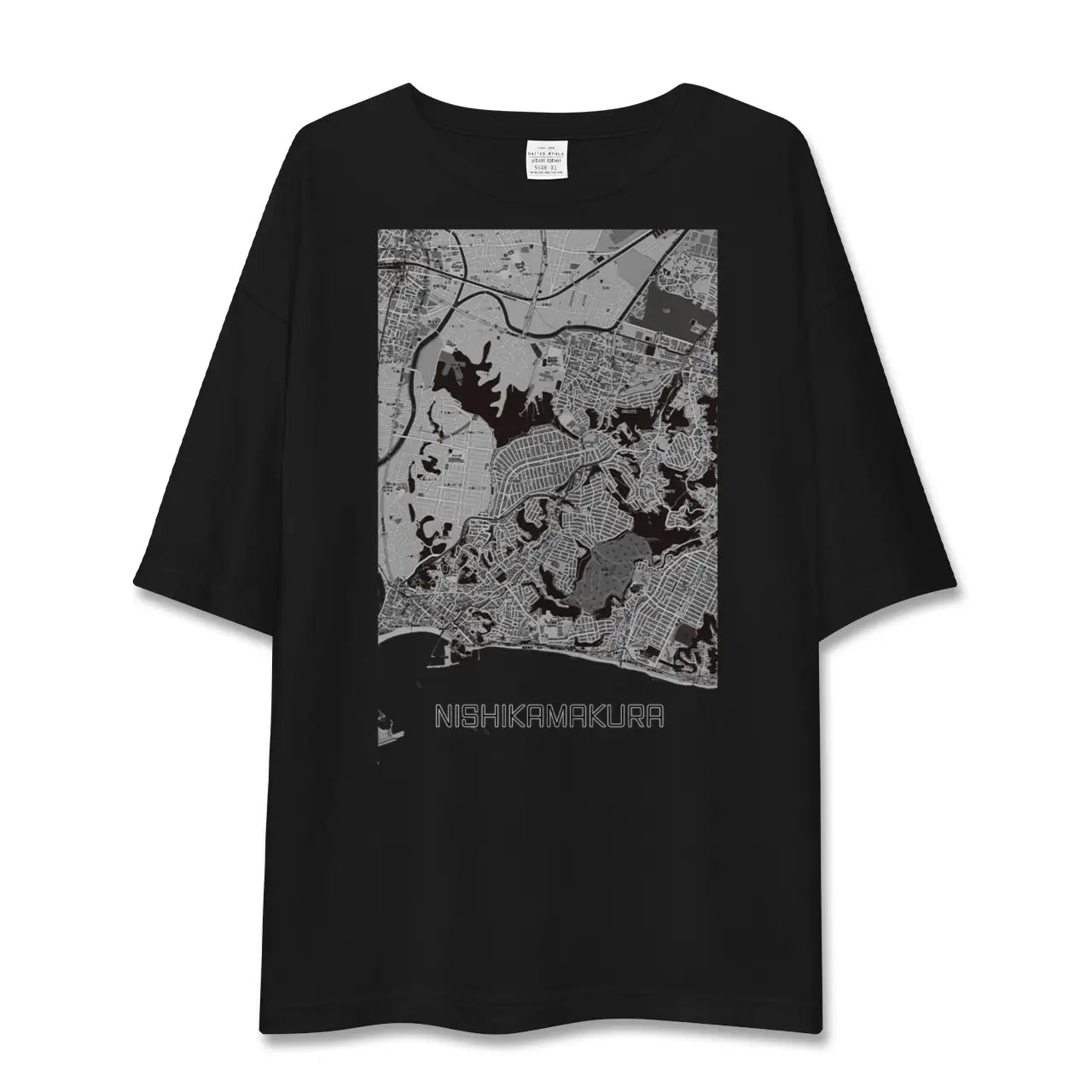 【西鎌倉(神奈川県)】地図柄ビッグシルエットTシャツ