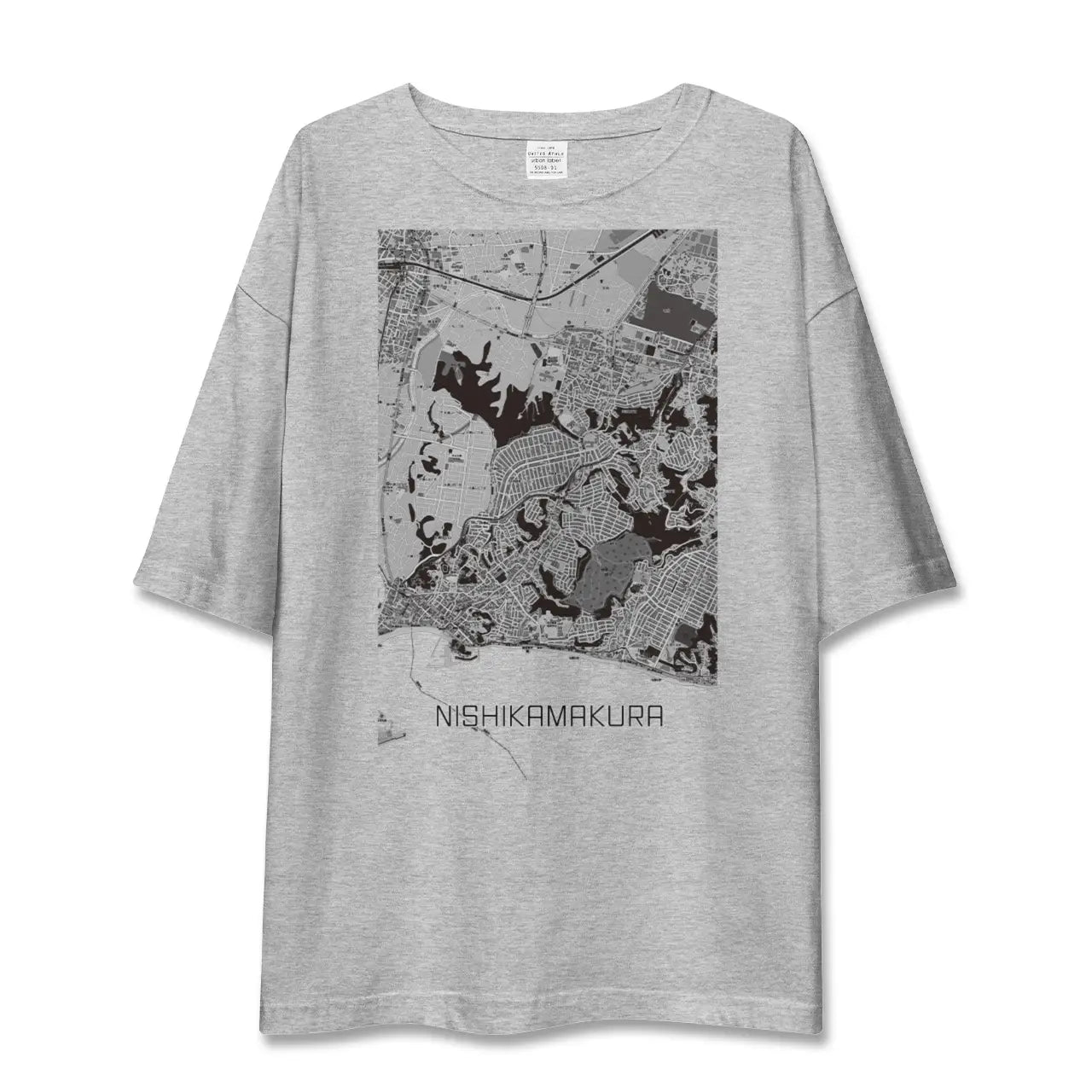 【西鎌倉(神奈川県)】地図柄ビッグシルエットTシャツ