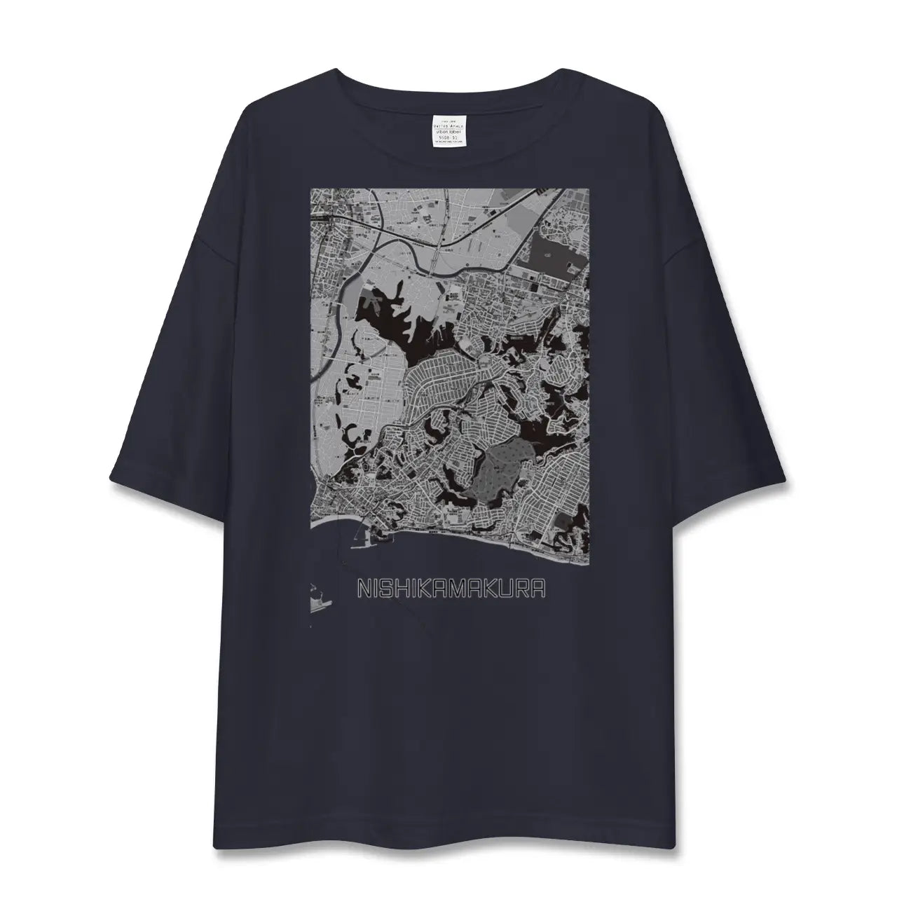 【西鎌倉(神奈川県)】地図柄ビッグシルエットTシャツ