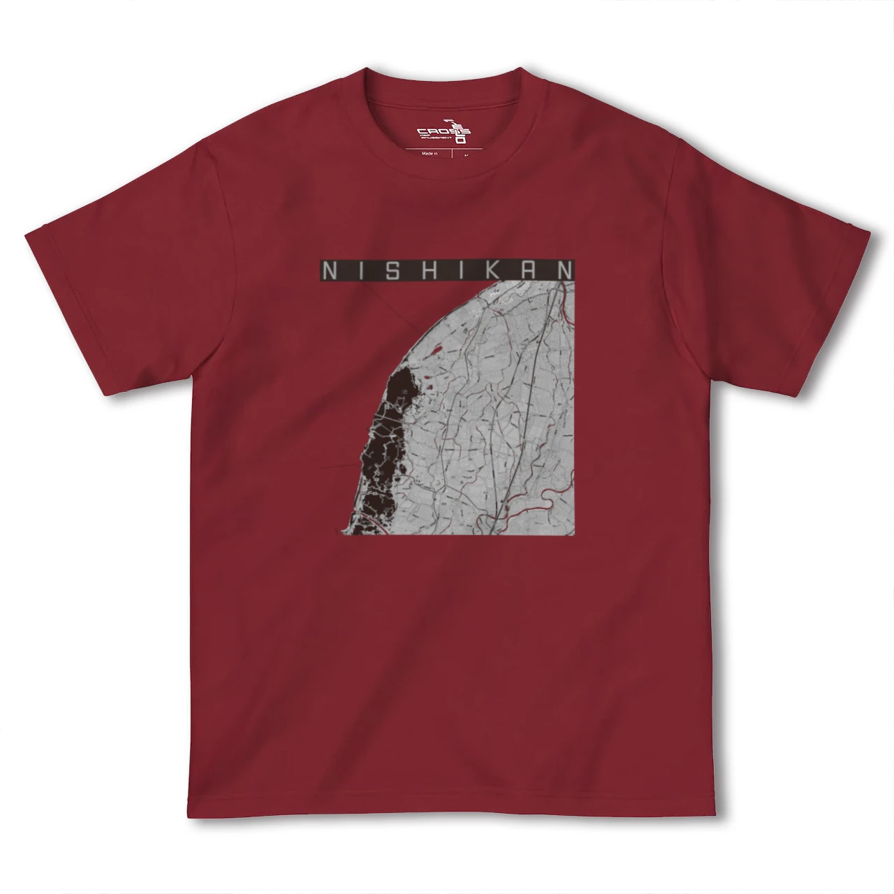 【西蒲(新潟県)】地図柄ヘビーウェイトTシャツ
