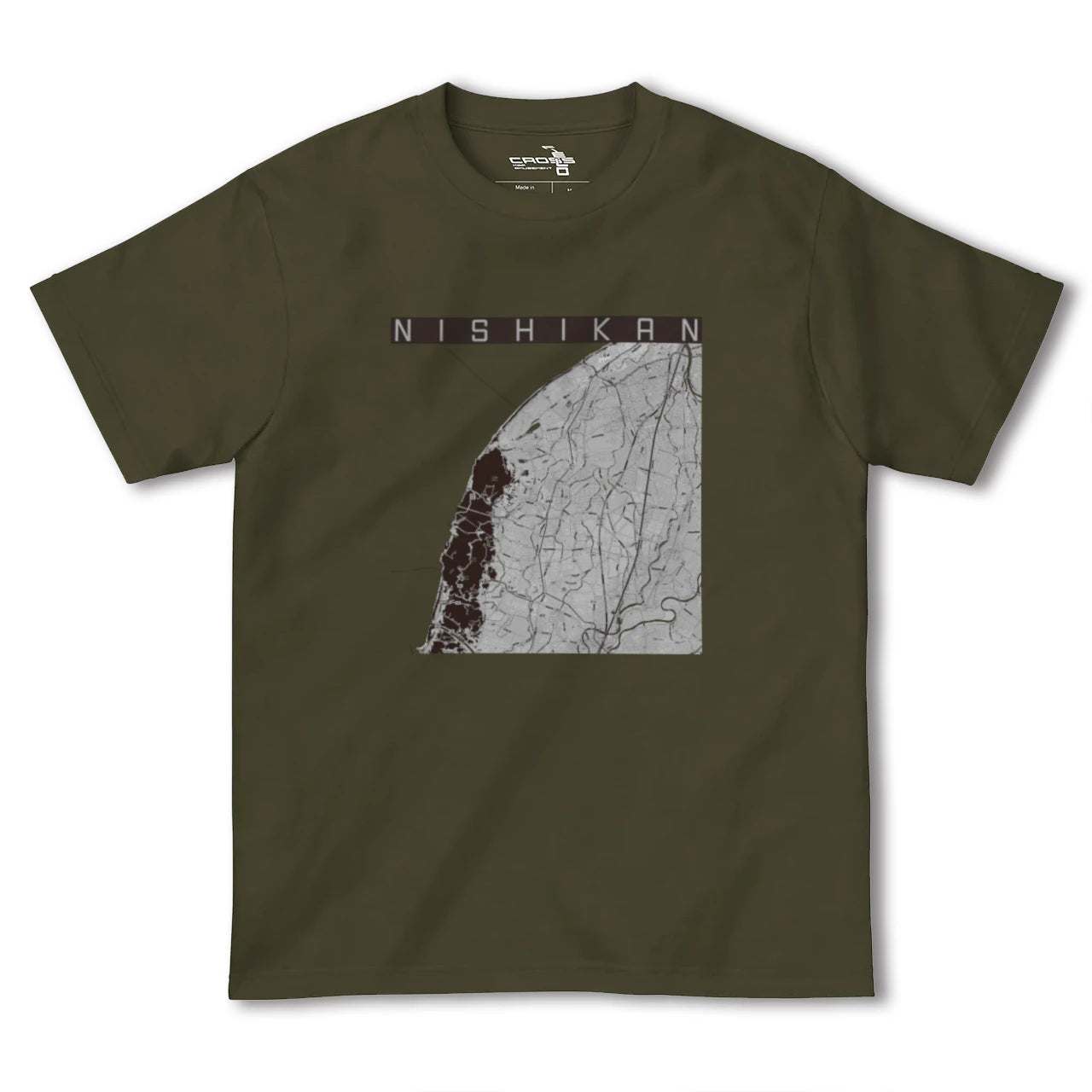 【西蒲(新潟県)】地図柄ヘビーウェイトTシャツ