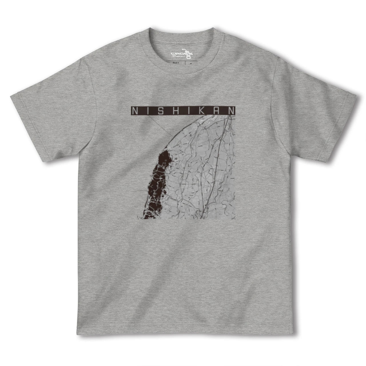 【西蒲(新潟県)】地図柄ヘビーウェイトTシャツ