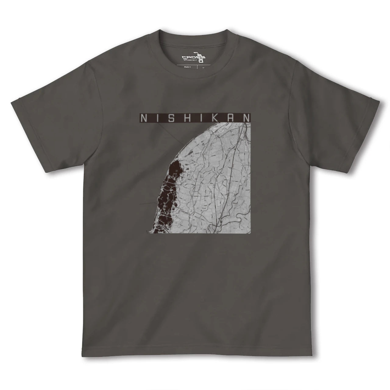 【西蒲(新潟県)】地図柄ヘビーウェイトTシャツ
