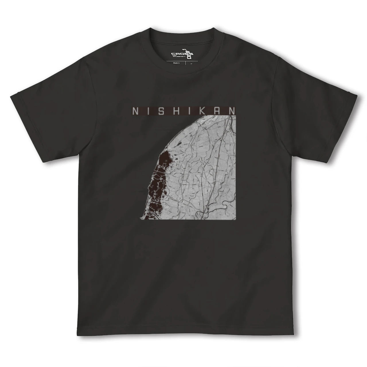 【西蒲(新潟県)】地図柄ヘビーウェイトTシャツ