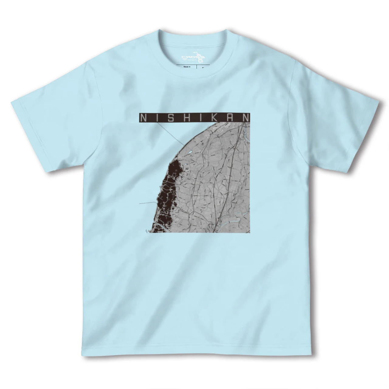 【西蒲(新潟県)】地図柄ヘビーウェイトTシャツ