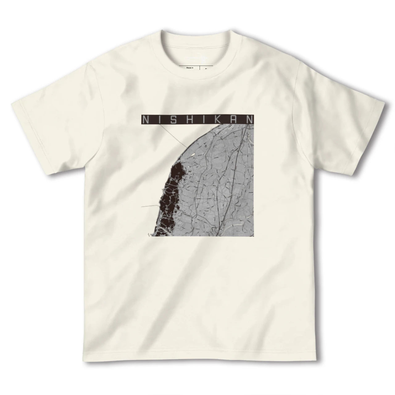 【西蒲(新潟県)】地図柄ヘビーウェイトTシャツ