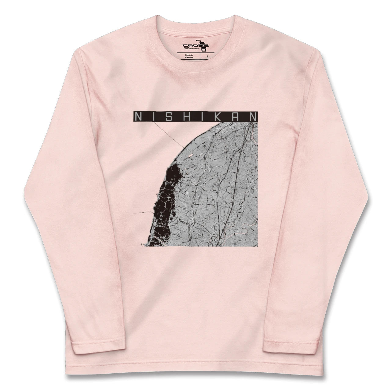【西蒲(新潟県)】地図柄ロングスリーブTシャツ